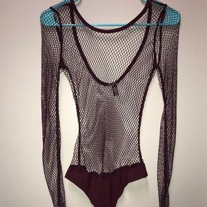 VS sexy fishnet onesie💕